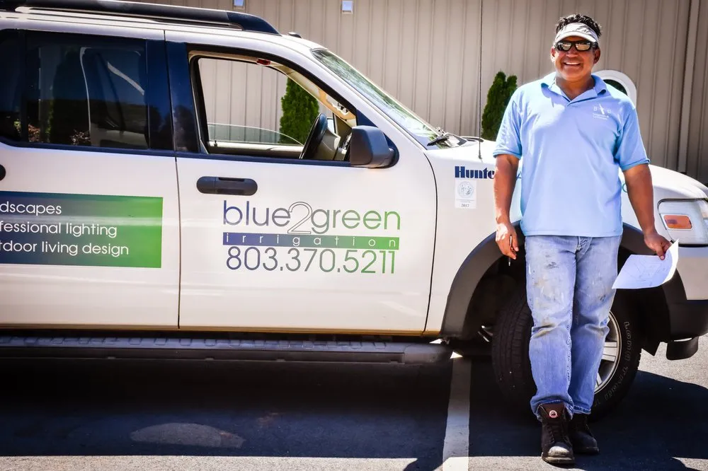 Local landscape installation in Indian Land, SC by Blue 2 Green Irrigation & Landscape