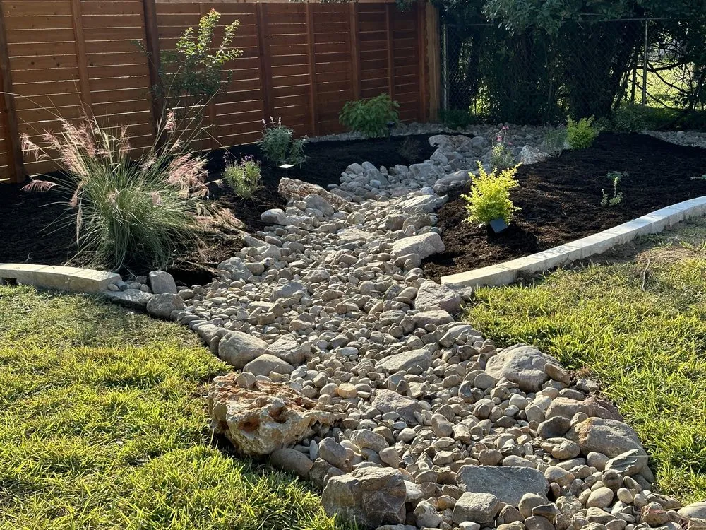 Expert outdoor landscaping with custom design in Hutto, TX by Blue Agave Landscapes