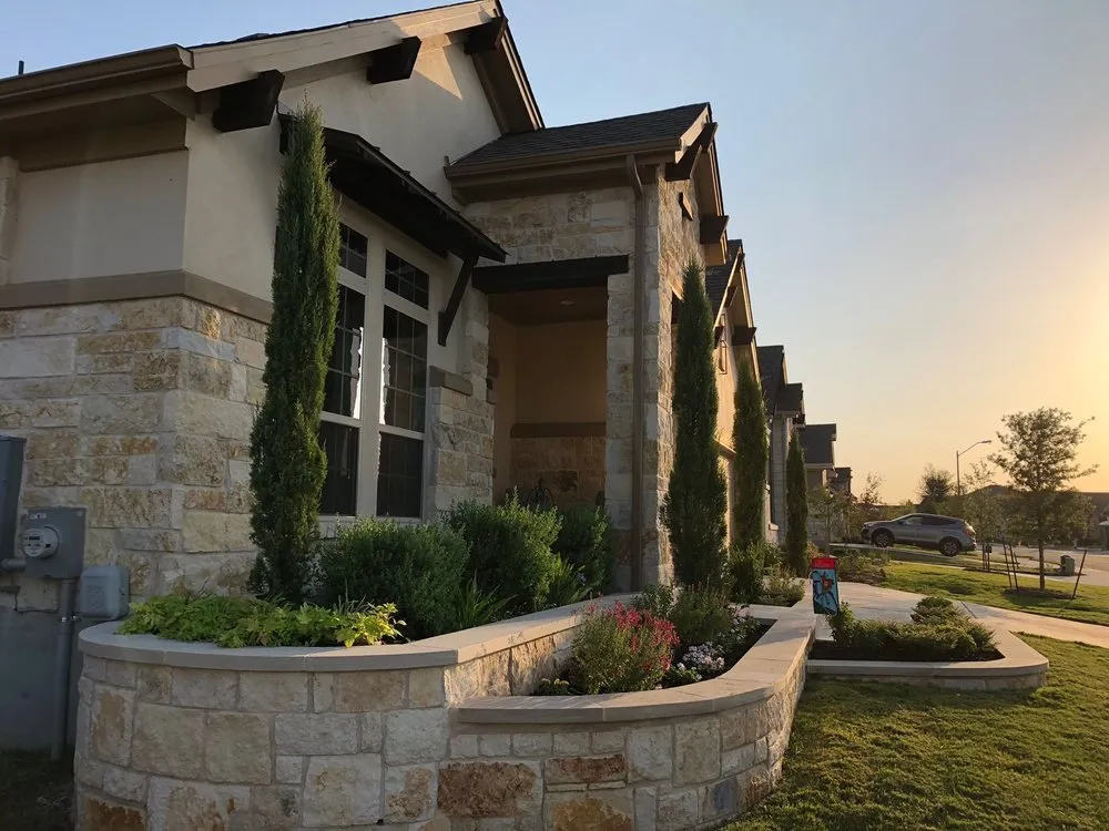 Custom landscape design in Hutto, TX by Blue Agave Landscapes