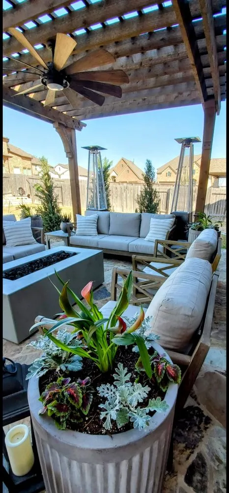 Professional outdoor landscaping for residential properties in Hutto, TX by Blue Agave Landscapes