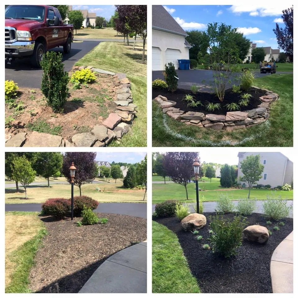 Professional residential landscaping in Norristown, PA by Blue and White Landscapes
