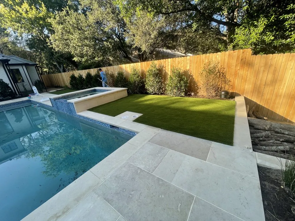 Custom garden landscaping in Austin, TX - Blue Bonnet Turf