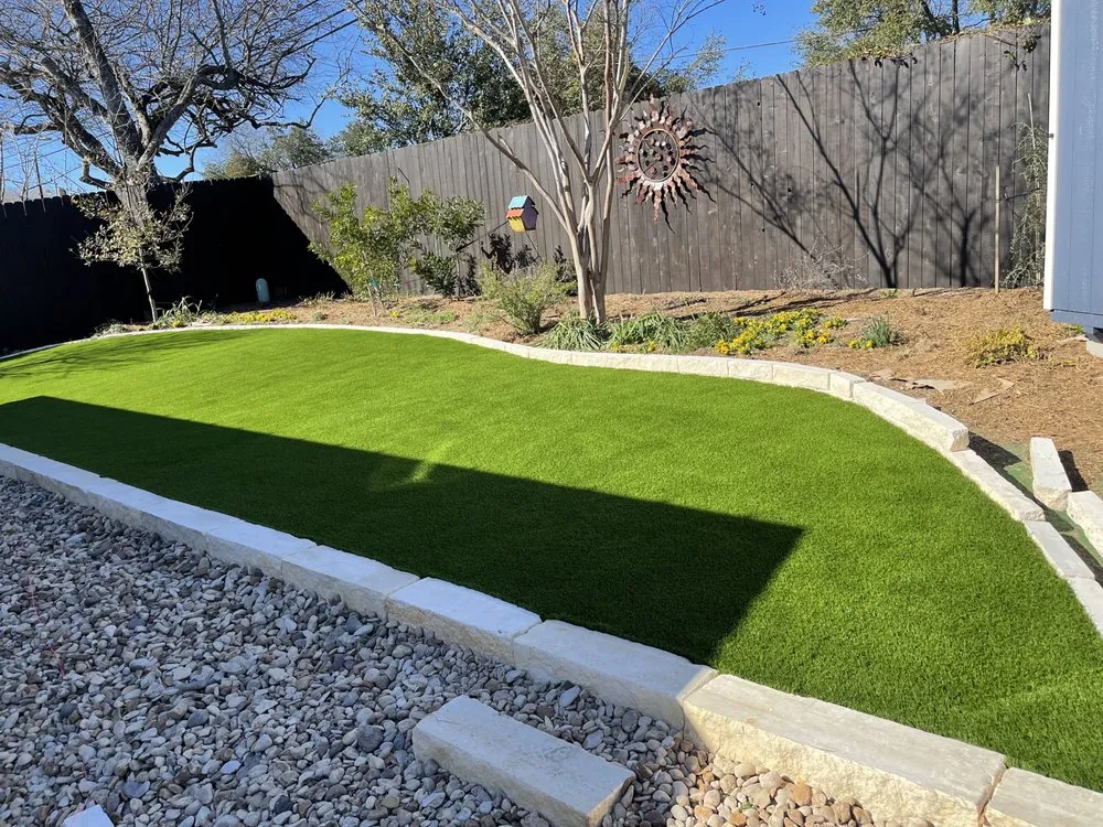 Local landscape installation for beautiful yards in Austin, TX by Blue Bonnet Turf