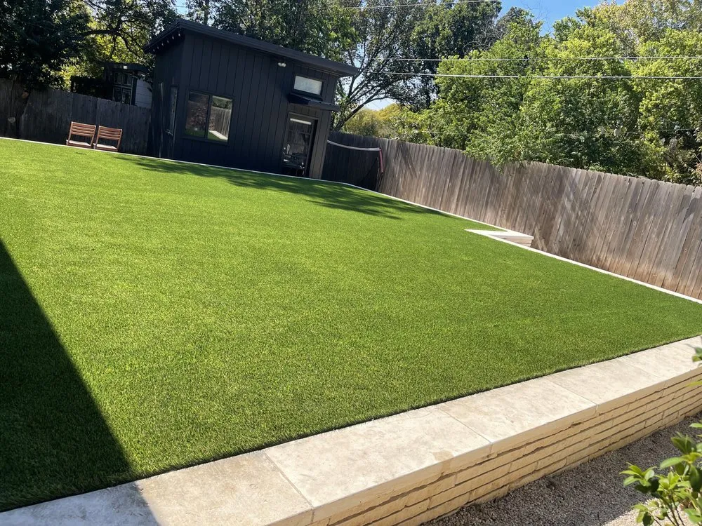 Local lawn care service with custom design in Austin, TX by Blue Bonnet Turf