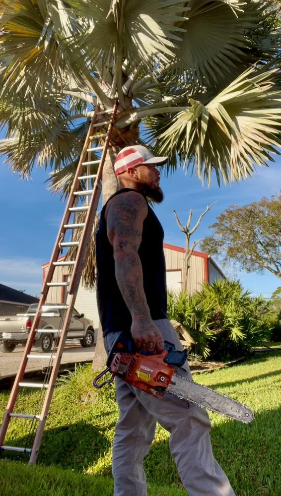 Trusted yard cleanup service for residential properties in Vero Beach, FL by Blue Collar Broke Trees