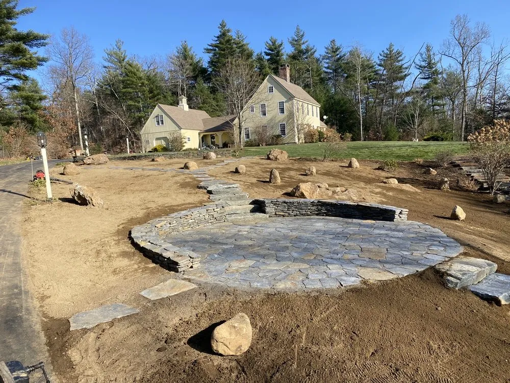 Reliable garden landscaping for beautiful yards in Clinton, MA by Blue Costa Landscape & Construction