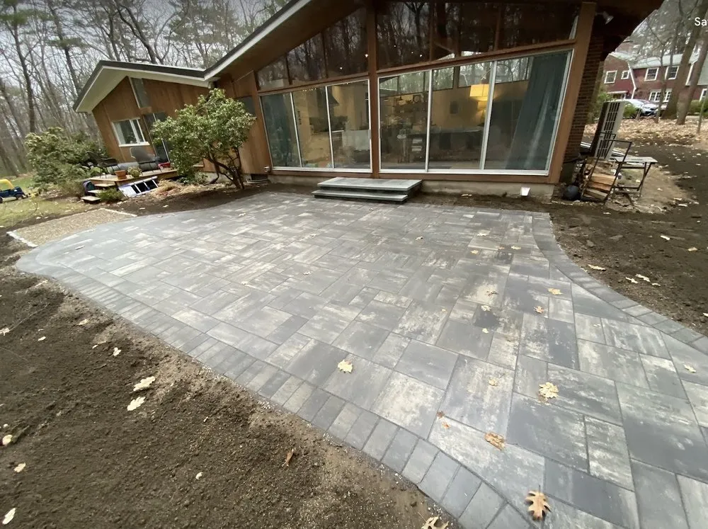 Affordable landscape installation in Clinton, MA by Blue Costa Landscape & Construction