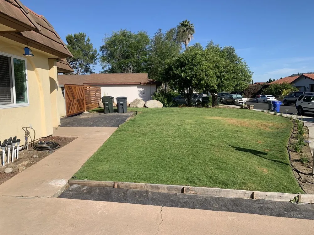 Professional lawn mowing service in Vista, CA by Blue Diamond Concrete Construction