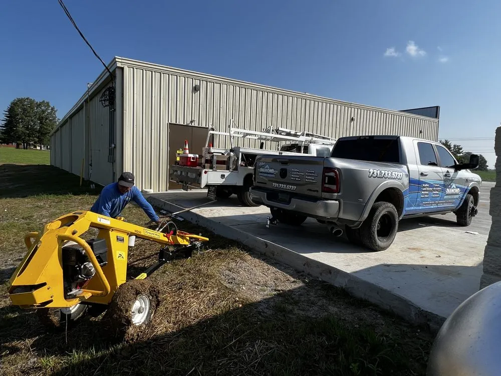 Top-rated lawn mowing service with custom design across Holladay, TN - Blue Diamond Construction