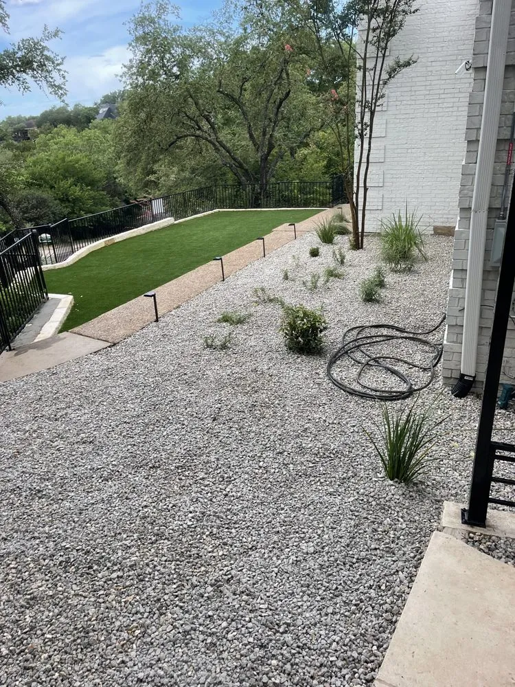Custom garden landscaping for beautiful yards in Liberty Hill, TX by Blue Diamond Landscape & Irrigation