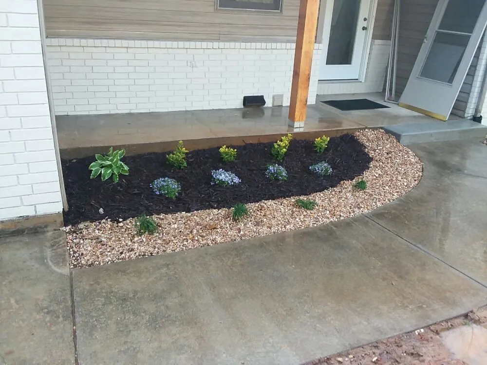 Expert landscape installation with custom design across Rueter, MO - Blue Diamond