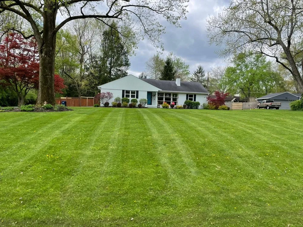 Professional yard cleanup service with custom design in Fishers, IN by Blue Duck Lawn Care