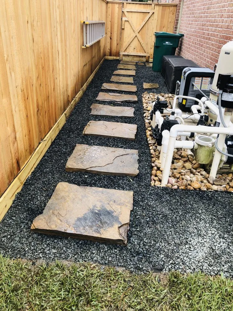 Reliable outdoor landscaping in Conroe, TX by Blue Earth Sprinklers and Landscaping