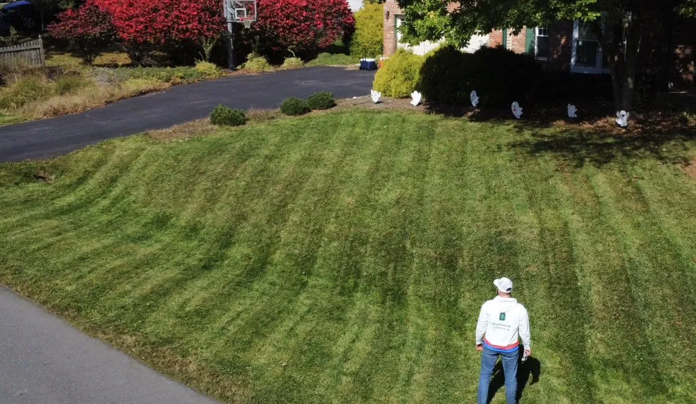 Professional lawn care service for homes in Clarksville, MD by Blue Emerald Landscaping