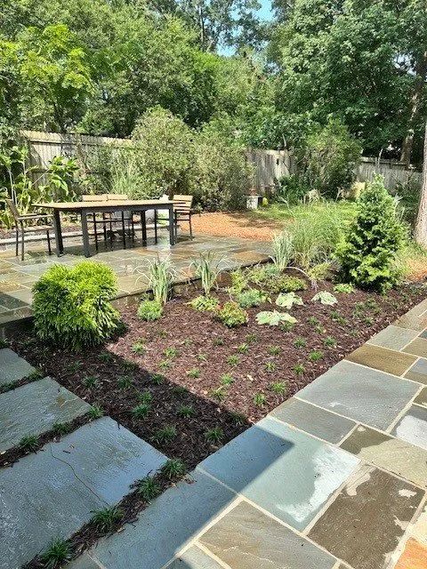 Custom residential landscaping for beautiful yards across Powder Springs, GA - Blue Fossill