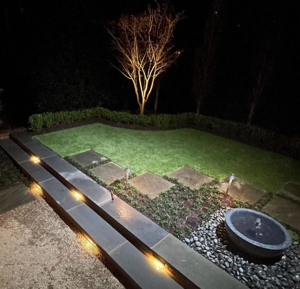 Professional landscaping services in Powder Springs, GA by Blue Fossill