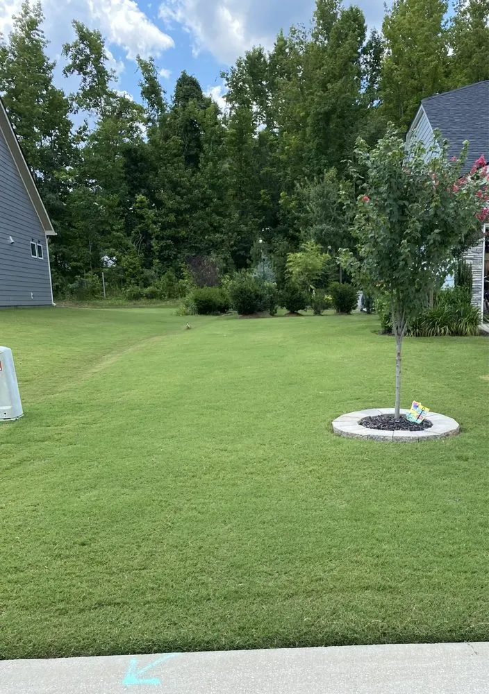 Expert residential landscaping with custom design in Matthews, NC by Blue Fox Lawn Service