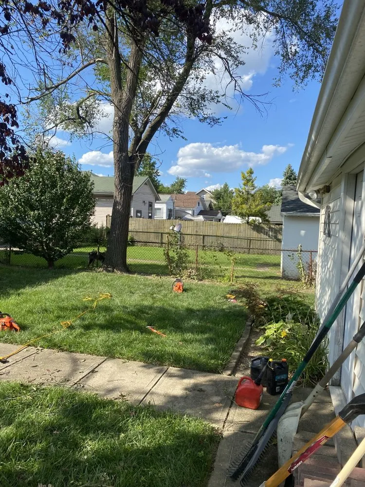 Reliable lawn mowing service for outdoor upgrades in Trotwood, OH by Blue Hornet Landscaping