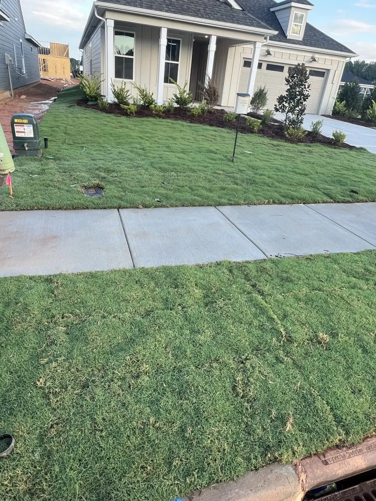 Custom garden landscaping in Iron Station, NC by Blue Jays Land Service