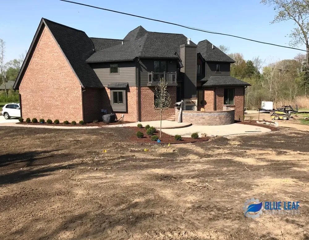 Professional landscape installation for outdoor upgrades in Westland, MI by Blue Leaf Contractors