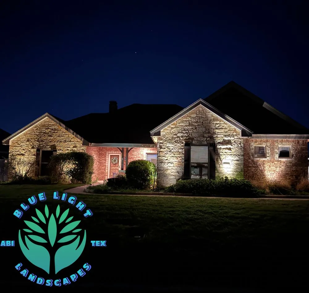 Custom residential landscaping for outdoor upgrades in Abilene, TX by Blue Light Landscapes