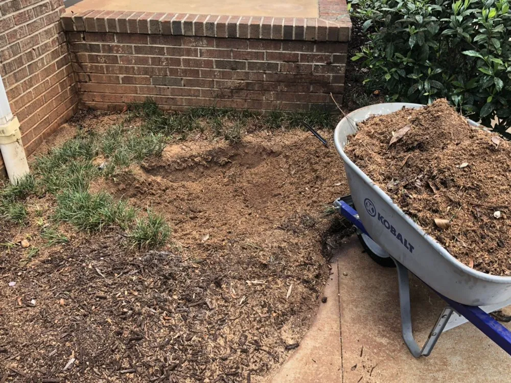 Custom residential landscaping in Travelers Rest, SC - Blue Line Grind