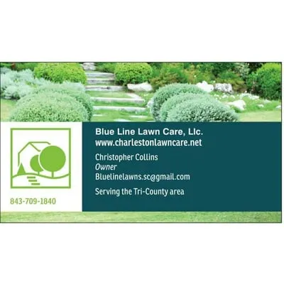 Blue Line Lawn Care Logo