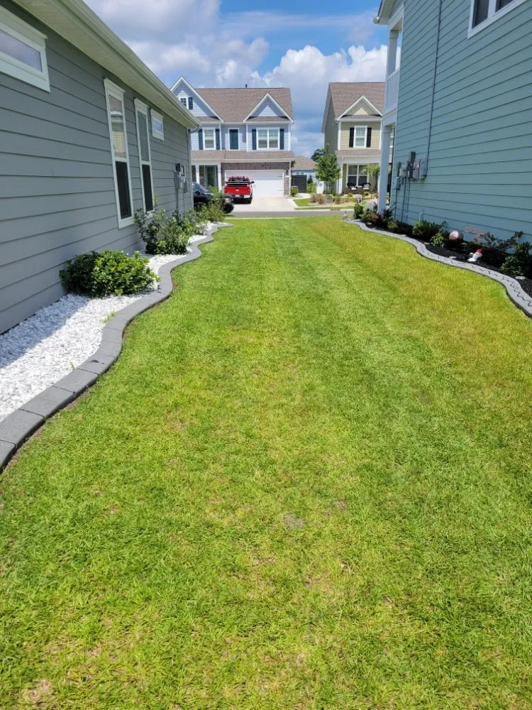 Professional garden landscaping in Surfside Beach, SC by Blue Line Lawn Care
