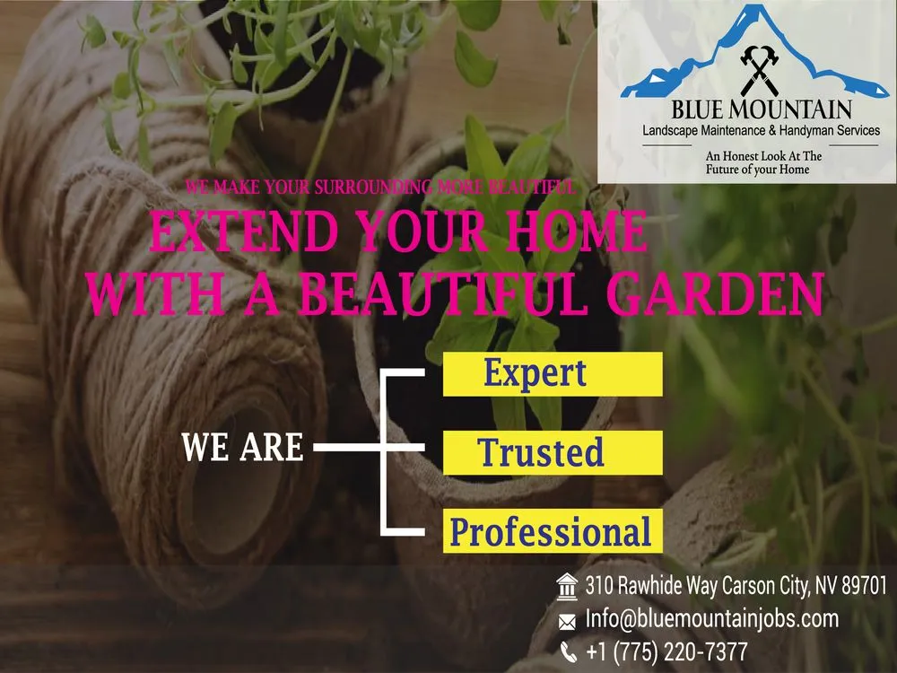 Trusted landscape design experts serving Carson City, NV - Blue Mountain Landscape Maintenance