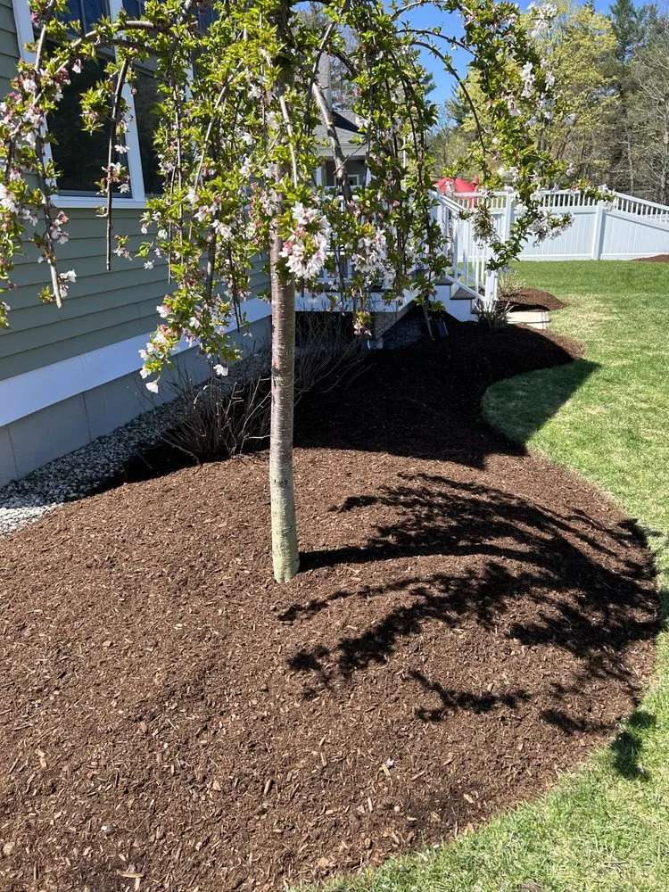 Expert outdoor landscaping with custom design in Manchester, NH by Blue Ocean Landscaping & Hardscaping