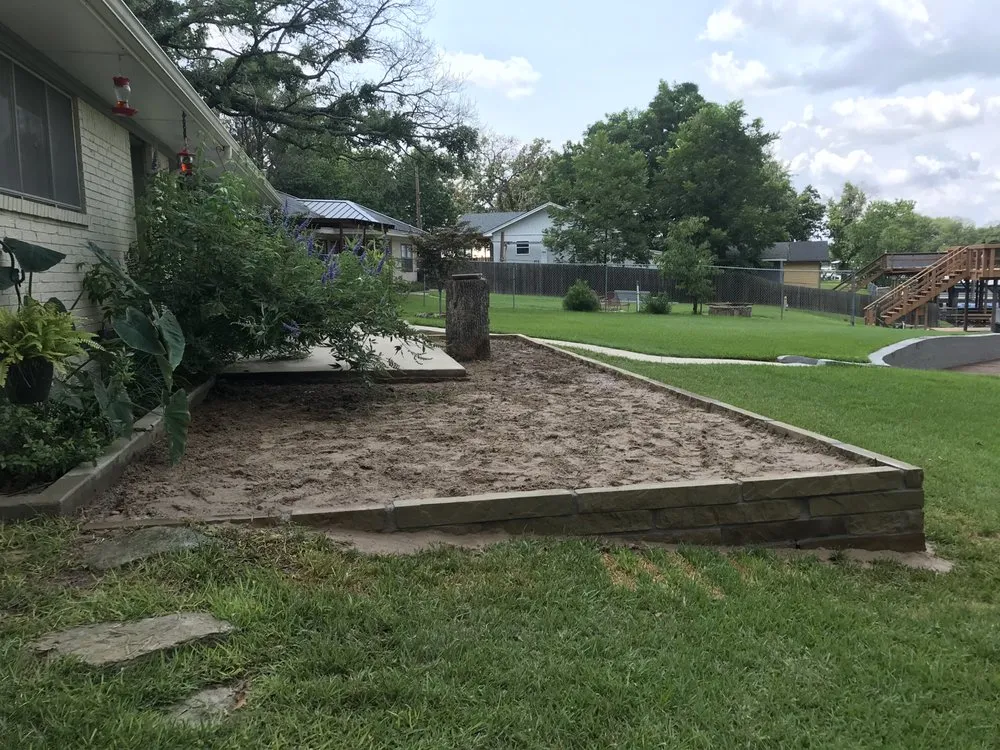 Professional garden landscaping with custom design in Kemp, TX by Blue Rain Landscape & Irrigation