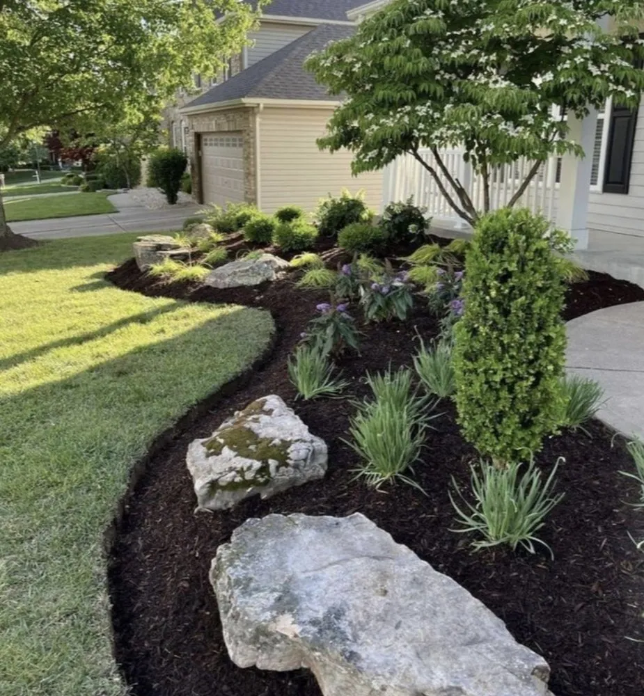 Local yard maintenance with custom design in Zion, IL by Blue Sage Landscaping