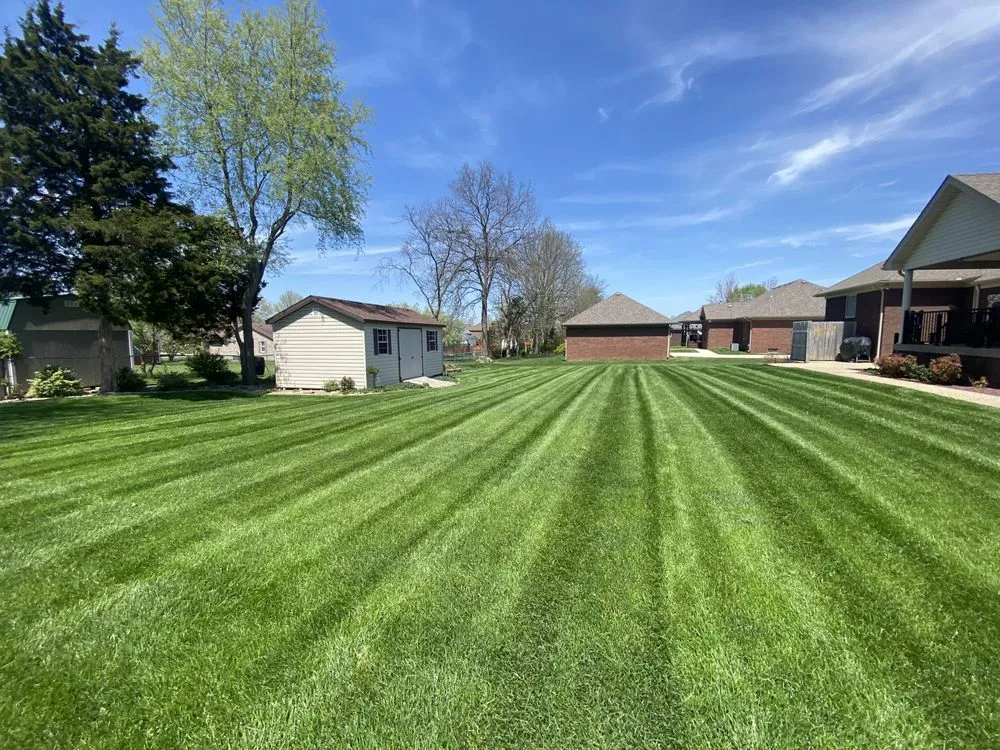 Affordable landscape design for residential properties in Mount Washington, KY by Blue Skies Lawn Care