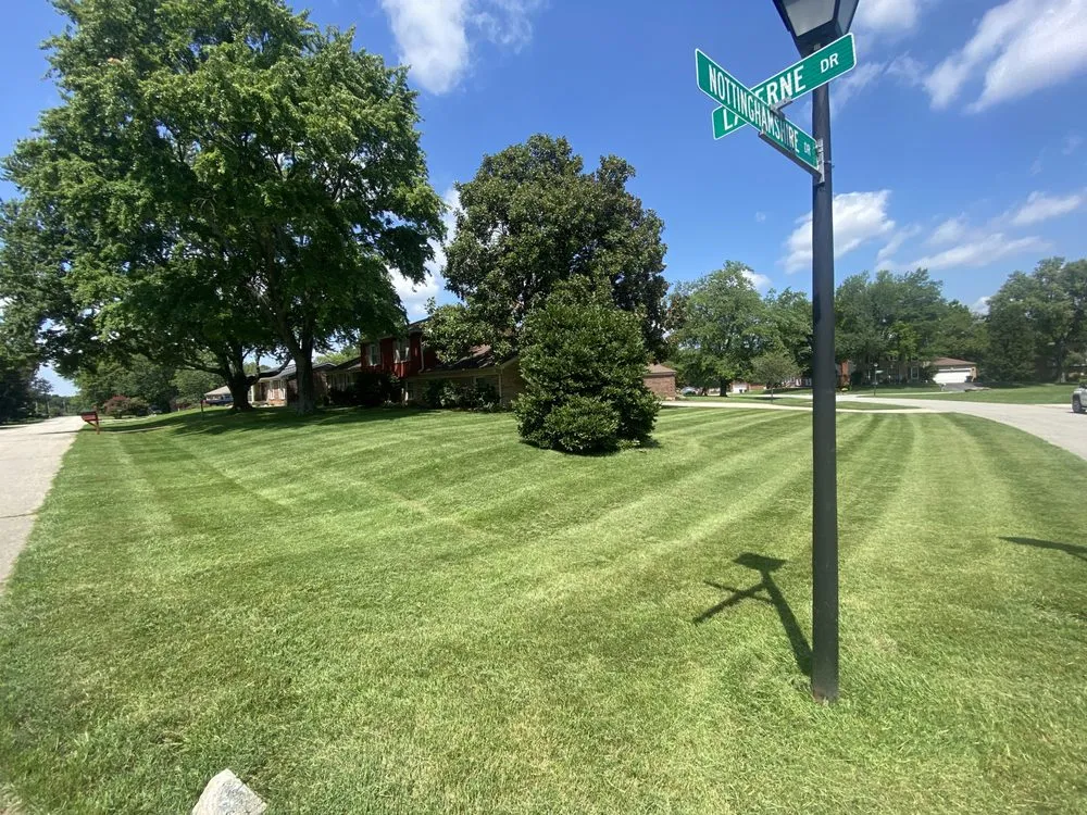 Custom garden landscaping for residential properties in Mount Washington, KY by Blue Skies Lawn Care