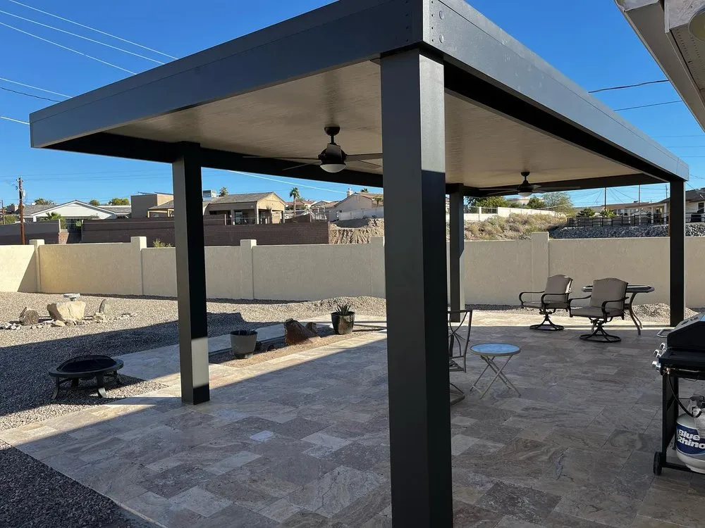 Custom garden landscaping for residential properties in Lake Havasu City, AZ by Blue Sky Design And Build