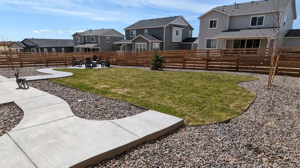 Professional garden landscaping in Aurora, CO by Blue Sky Hardscapes & Irrigation