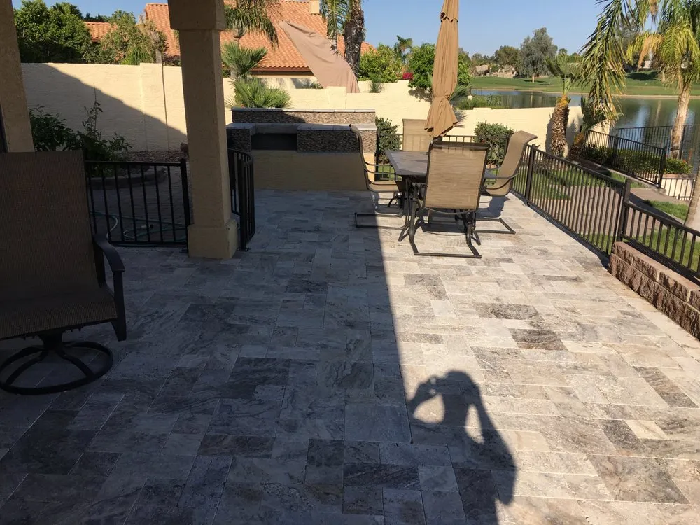 Professional landscape installation for beautiful yards in Phoenix, AZ by Blue Sky Landscape and Design