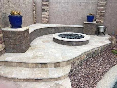 Professional yard maintenance in Phoenix, AZ by Blue Sky Landscape and Design