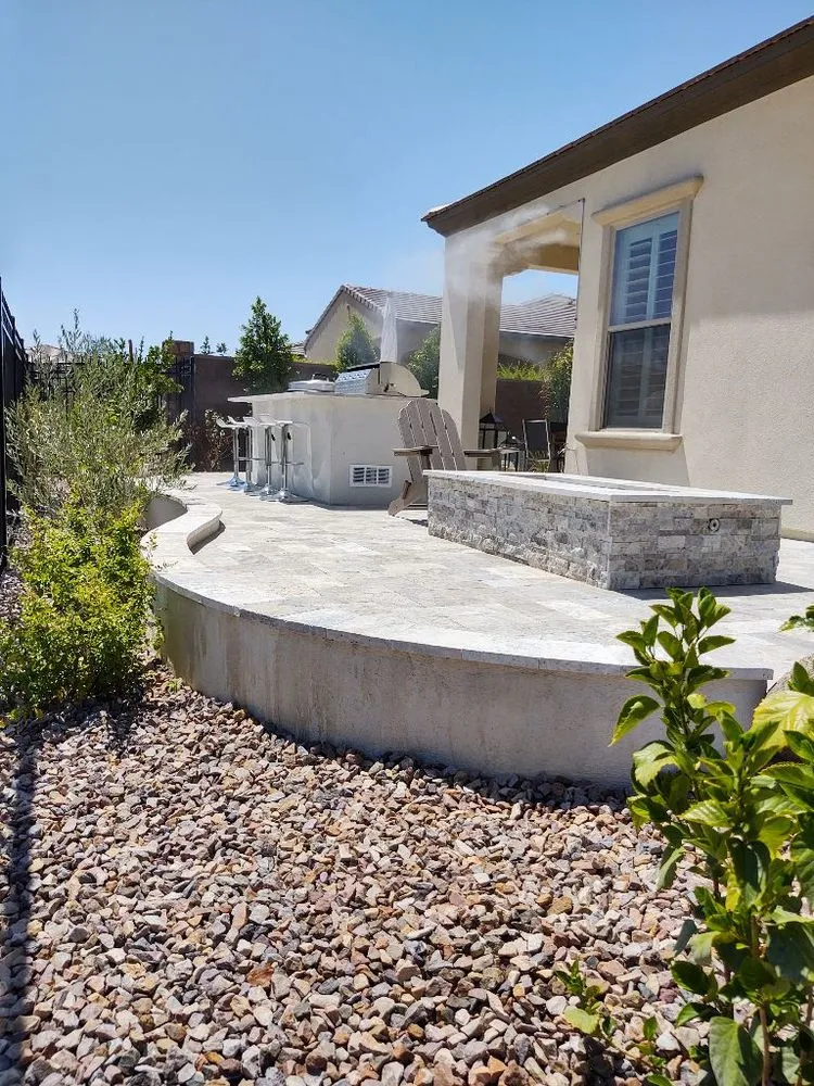 Custom landscape installation in Phoenix, AZ - Blue Sky Landscape and Design