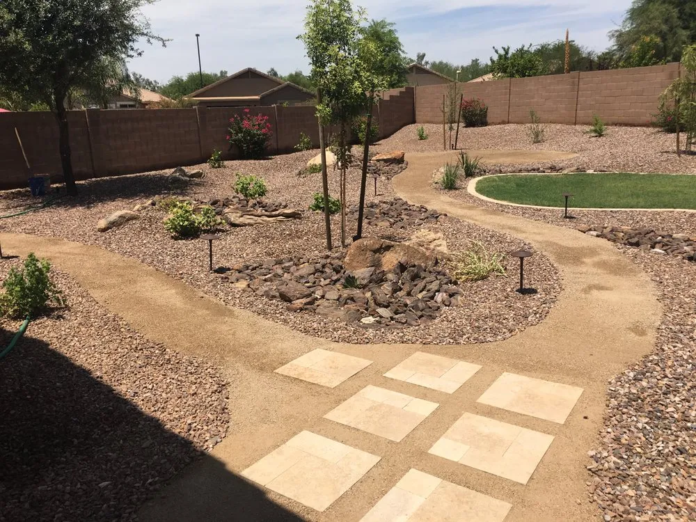 Affordable landscape installation with custom design across Phoenix, AZ - Blue Sky Landscape and Design