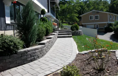 Custom landscaping services for beautiful yards in Valley Cottage, NY by Blue Sky Landscape
