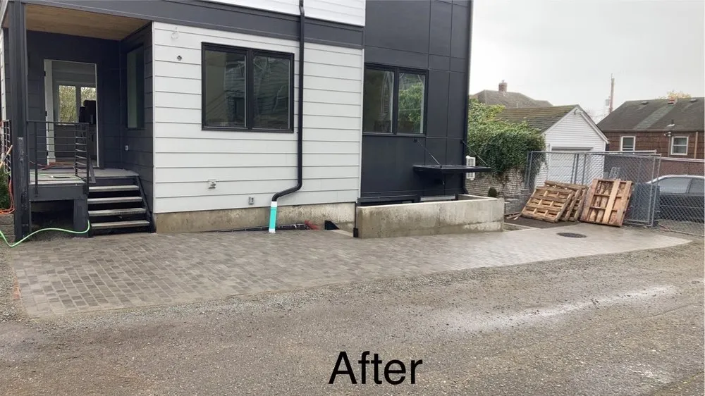 Custom landscape design in Lynnwood, WA by Blue Sky Services