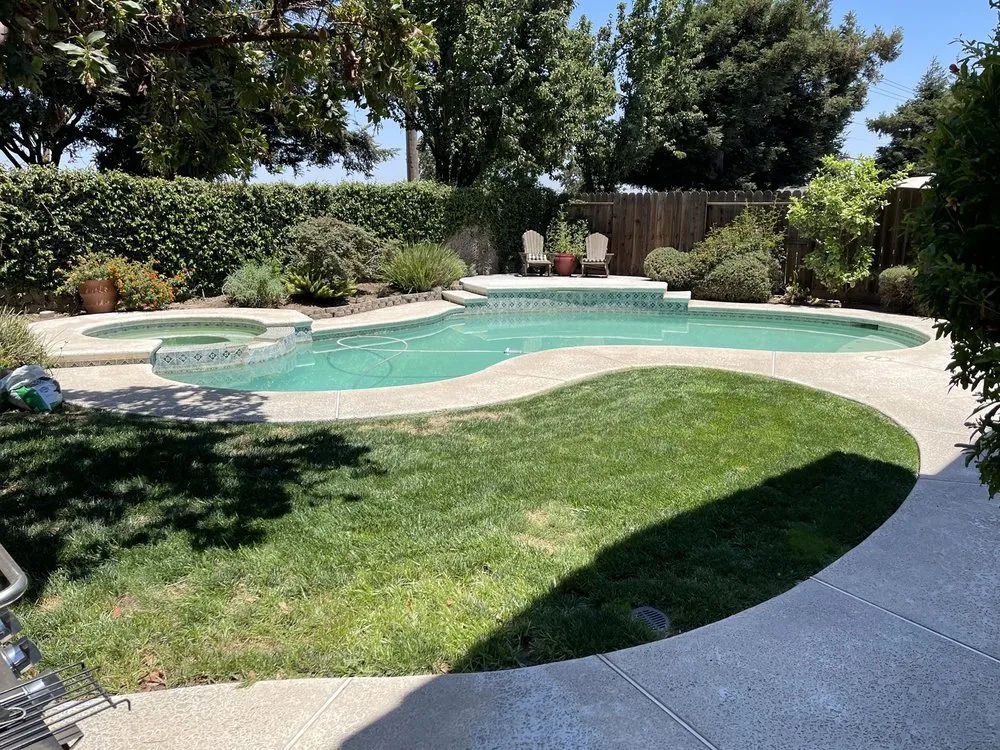 Custom landscape installation for beautiful yards in Oakdale, CA by Blue Sky Yard Service