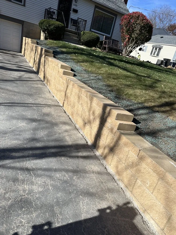 Custom garden landscaping in Milwaukee, WI by Blue Star Landscaping & Construction