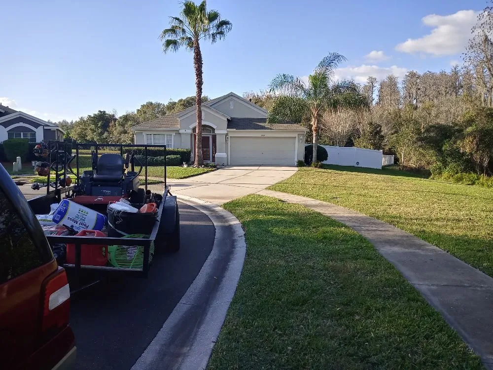 Professional landscape installation in Land O' Lakes, FL - Blue Tech Services