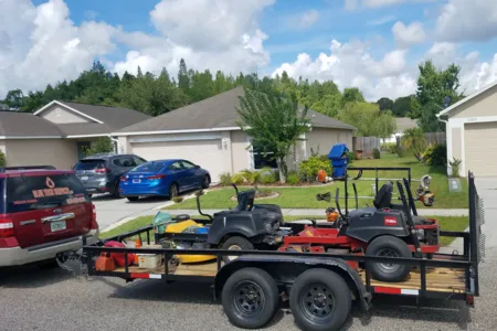Custom yard cleanup service with custom design in Land O' Lakes, FL by Blue Tech Services