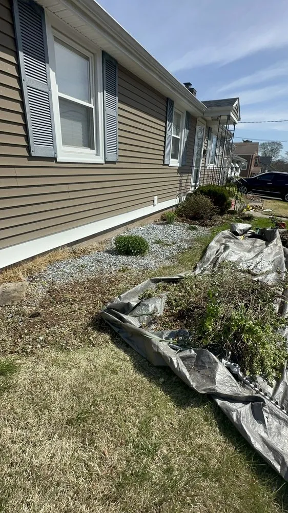 Professional outdoor landscaping for outdoor upgrades across New Britain, CT - Blue Truck