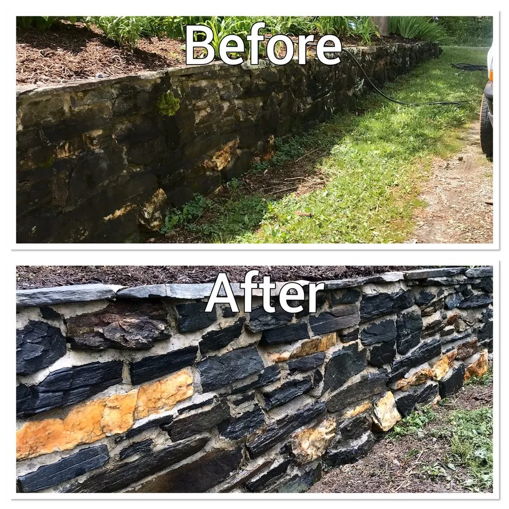 Professional garden landscaping for beautiful yards in West Jefferson, NC by Blue wave pressure washing and landscaping