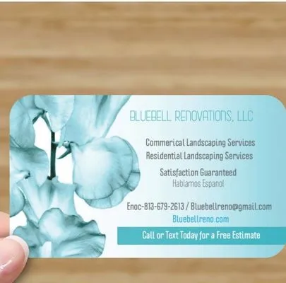 Bluebell Renovations Logo