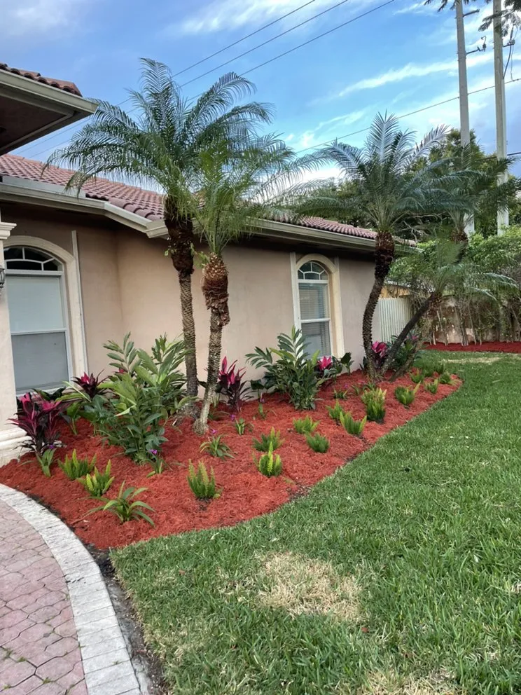 Affordable lawn mowing service with custom design across Kendale Lakes, FL - Bluebird landscaping